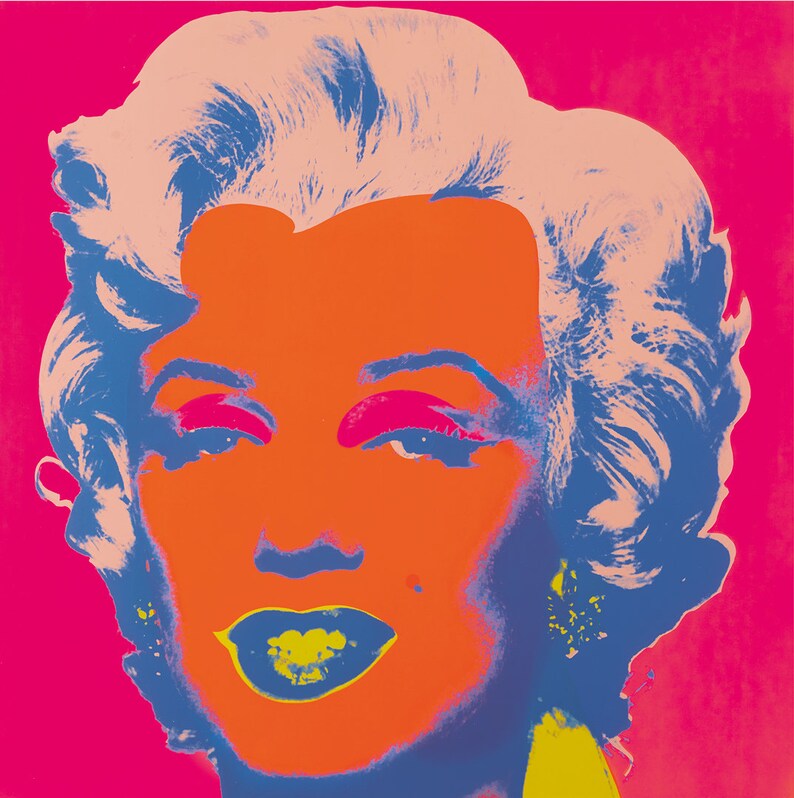 Andy warhol marilyn monroe pink image