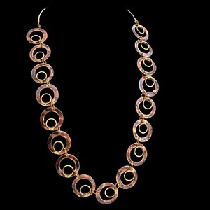 Brass and Copper Necklace, African Jewelry, Tribal Jewelry, Artisan Jewelry, Brutalist Necklace, Ethnic Jewelry, Rustic Chic, Boho Jewelry