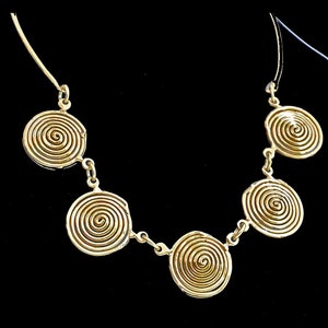 Brass and Copper Necklace, African Jewelry, Tribal Jewelry, Artisan Jewelry, Brutalist Necklace, Ethnic Jewelry, Rustic Chic, Boho Jewelry