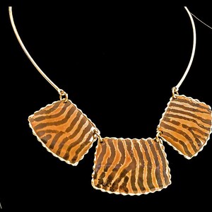Brass and Copper Necklace, African Jewelry, Tribal Jewelry, Artisan Jewelry, Brutalist Necklace, Ethnic Jewelry, Rustic Chic, Boho Jewelry