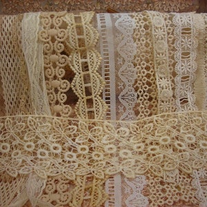 Vintage Lace Trim Bundle: 3+ Yards Shabby Chic Embellishments