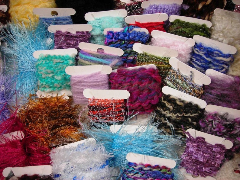 Novelty Fiber Art Yarn Grab Bag: Embellishments for Weaving, Junk ...