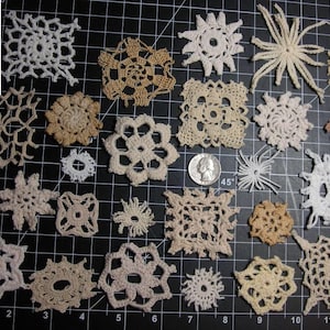 MINI Vintage Doily Grab Bag Pieces Junk Journal Embellishments slow stitch Mixed Media Texture Neutral Crazy quilt Trim Scrapbooking