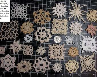 MINI Vintage Doily Grab Bag Pieces Junk Journal Embellishments slow stitch Mixed Media Texture Neutral Crazy quilt Trim Scrapbooking