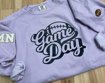 Gameday sweatshirt, football Crewneck, gameday Crewneck, vintage sweatshirt, comfort colors sweatshirt