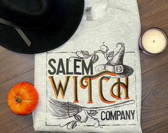 Halloween Salem Witch Company Crewneck Sweatshirt