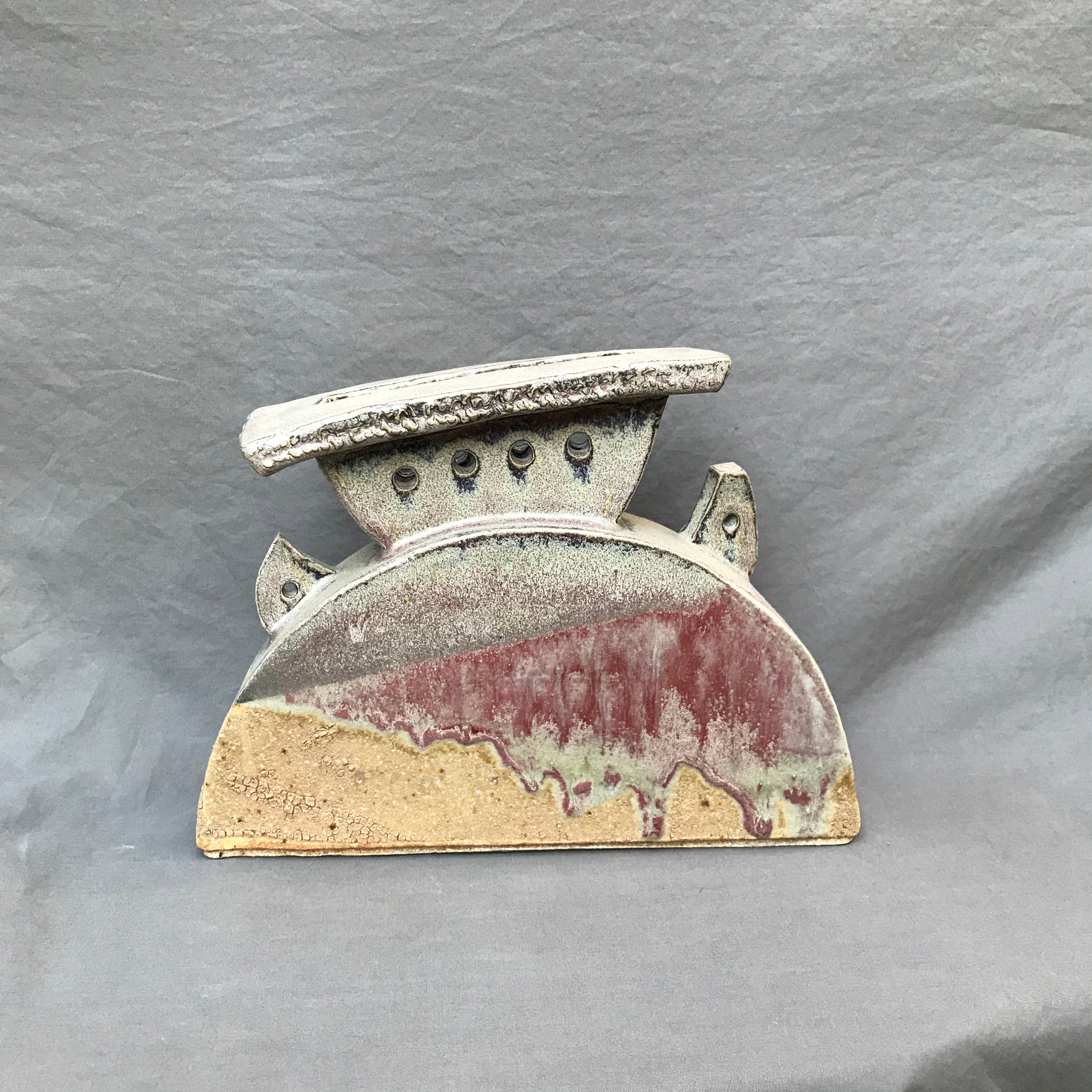 Unique handmade abstract high fire stoneware clay vessel with Etsy