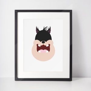 PERSONALISIERUNG | Film Minimalistischer Druck | Porträt | Poster | Druckbare Wandkunst | Illustration | Micky & Freunde