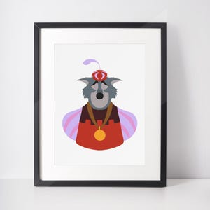 SHERIFF VON Nottingham | Bösewicht Minimalistischer Druck | Porträt | Poster | Druckbare Wandkunst | Illustration | Robin Hood