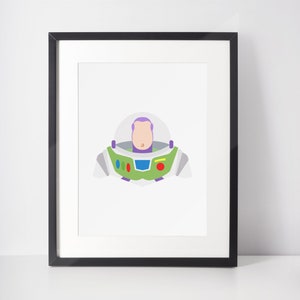 BUZZ LIGHTYEAR | Minimalist Print | Portrait | Poster | Printable Wall Art | Illustration | Toy Story