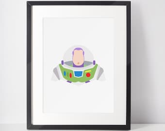 BUZZ LIGHTYEAR | Minimalist Print | Portrait | Poster | Printable Wall Art | Illustration | Toy Story
