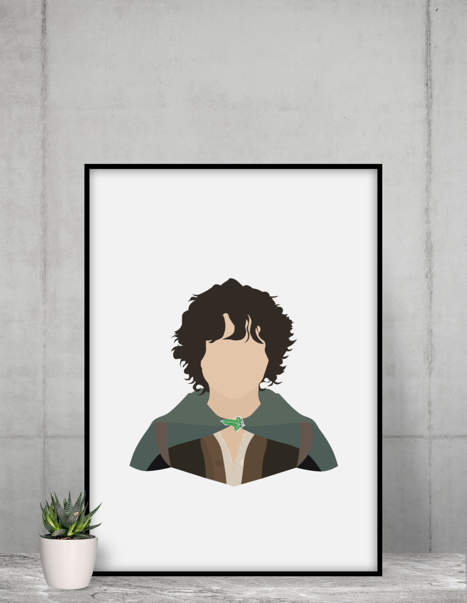 FRODO BAGGINS | Minimalist Print | Portrait | Poster | Printable Wall ...