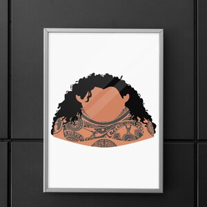 MAUI Minimalist Print Portrait Poster Printable Wall Art Illustration ...