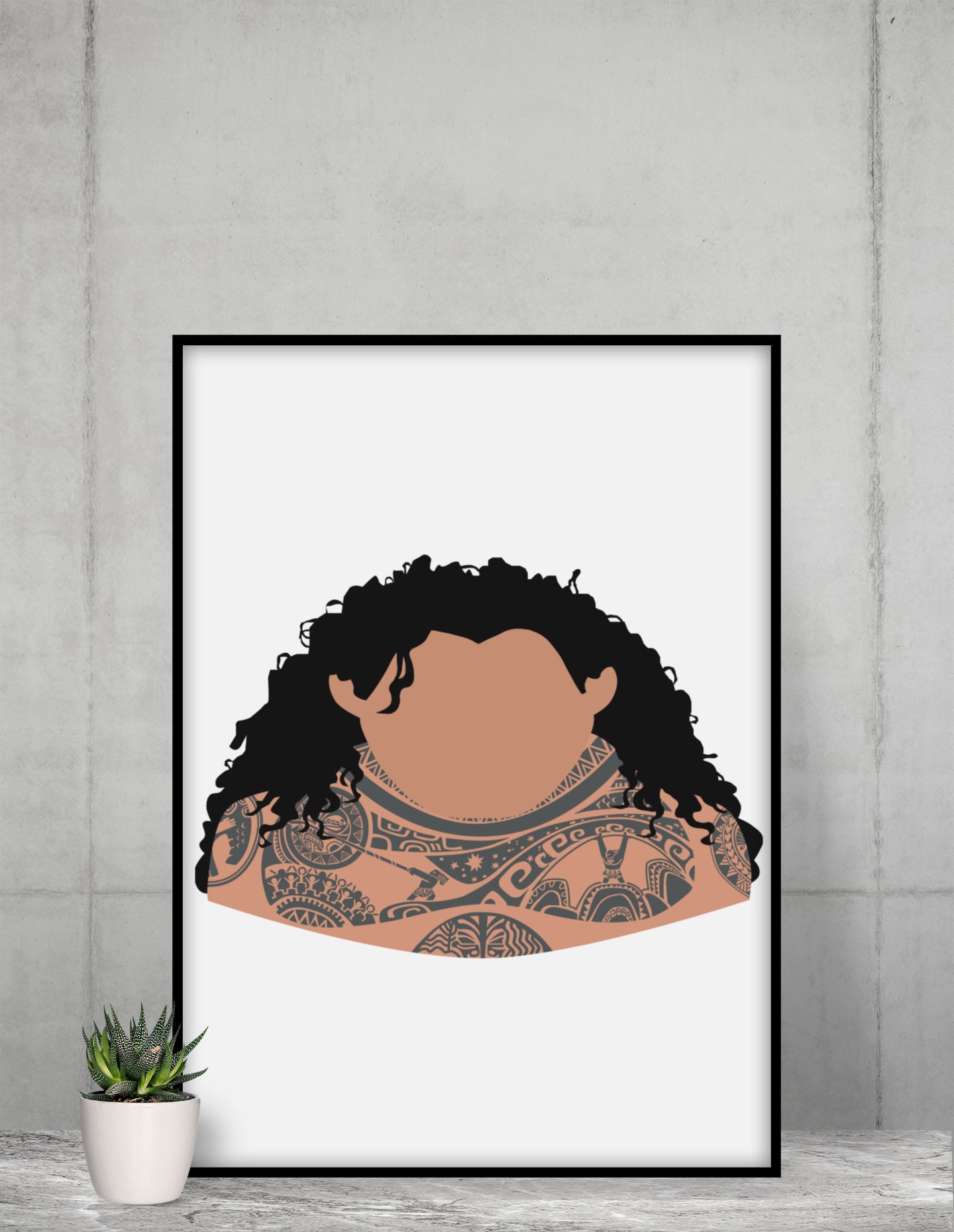 MAUI Minimalist Print Portrait Poster Printable Wall - Etsy