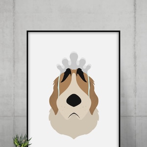 NANA Dog Minimalist Print Portrait Poster Printable - Etsy