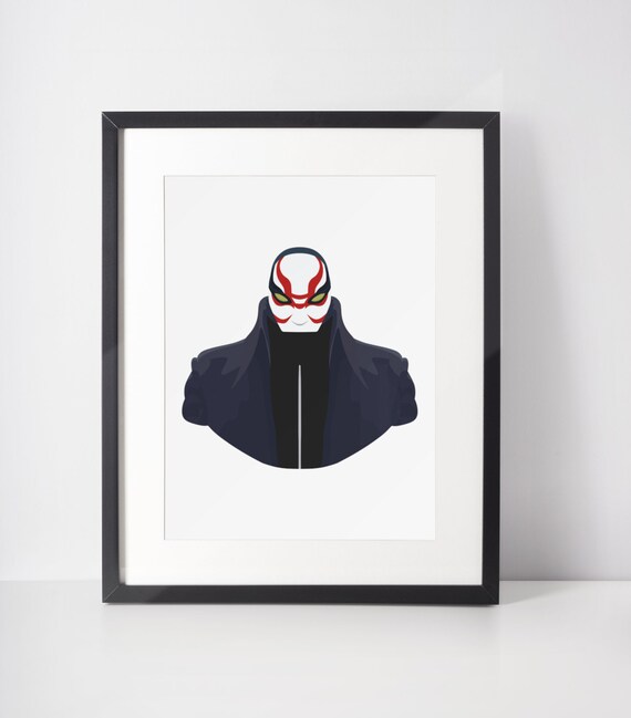 YOKAI Villains Minimalist Print Portrait Poster - Etsy