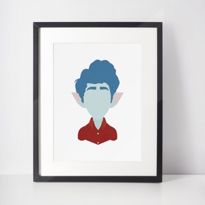 IAN LIGHTFOOT | Minimalistischer Druck | Porträt | Poster | Druckbare Wandkunst | Illustration | Pixar&#39;s Onward