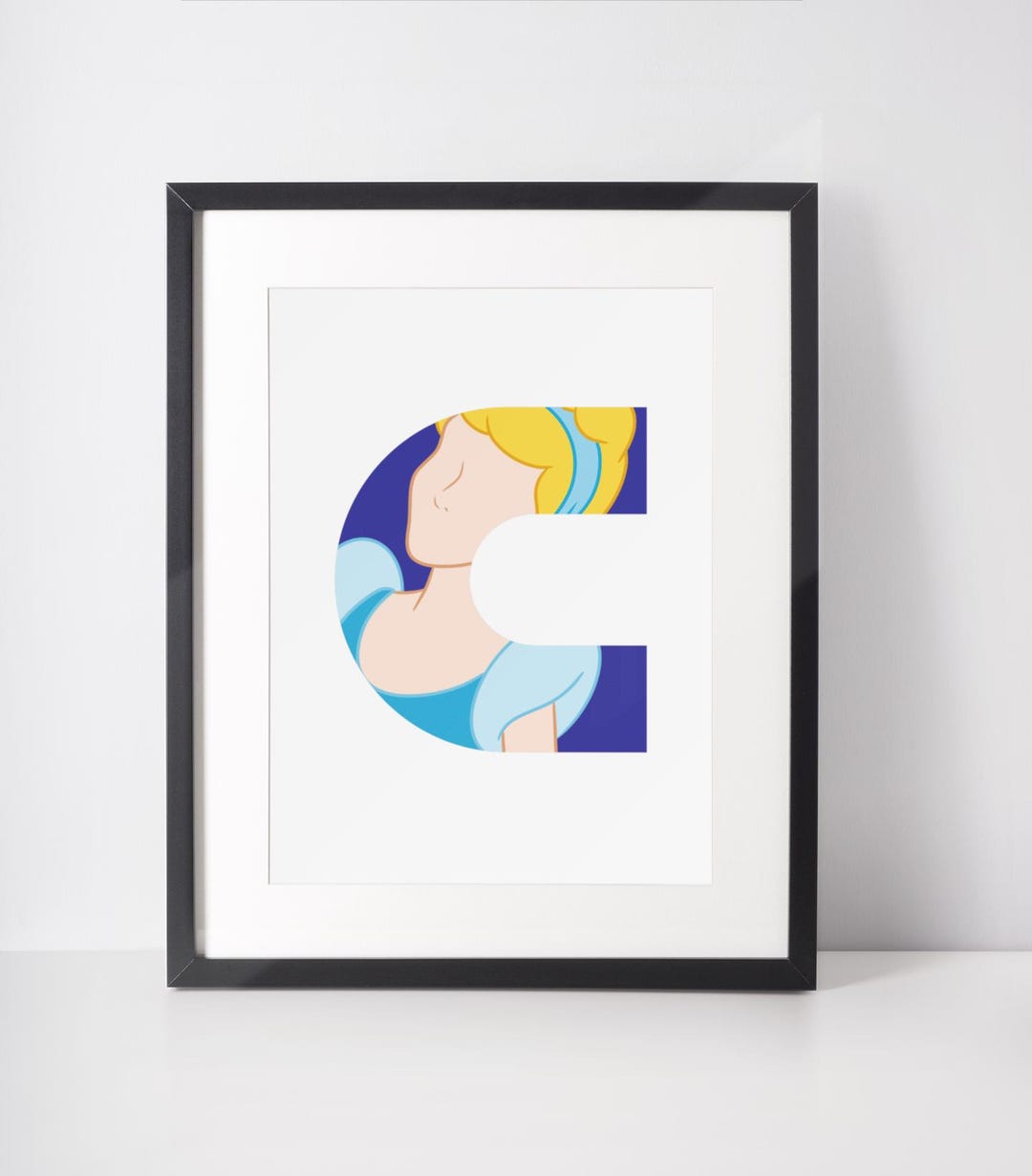 C Is For CINDERELLA Movie Minimalist Print Portrait Poster c-is-for-cinderella-movie-minimalist-print-portrait-poster