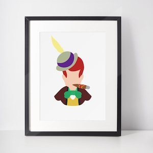 LAMPWICK | Movie Minimalist Print | Portrait | Poster | Printable Wall Art | Illustration | Pinocchio
