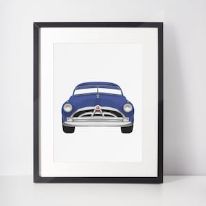DOC HUDSON | Porträtt | Poster | Utskrivbar väggkonst | Illustration | Pixar Cars