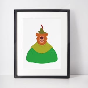 LITTLE JOHN | Hero Minimalist Print | Portrait | Poster | Printable Wall Art | Illustration | Robin Hood