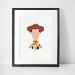 WOODY | Minimalist Print | Portrait | Poster | Printable Wall Art | Illustration | Toy Story