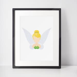 TINKER BELL 2.0 | Minimalist Print | Portrait | Poster | Printable Wall Art | Illustration | Peter Pan