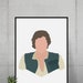 HANS SOLO Minimalist Print Portrait Poster Printable - Etsy