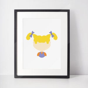 ANGELICA PICKLES | Character Minimalist Print | Portrait | Poster | Printable Wall Art | Illustration | 90's Cartoon
