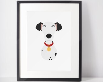 幸せな家族 - 101匹わんちゃんの子犬ポンゴ・パーディタ ディズニー風