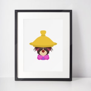 DOORMOUSE | Film Minimalistyczny Wydruk | Portret | Plakat | Wydrukowana Sztuka Ścienna | Ilustracja | Plakat Filmowy | Alicja W Krainie Czarów
