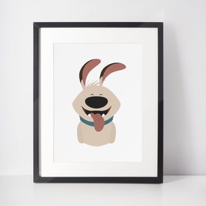 FRATELLO PICCOLO / Stampa minimalista di cane / Ritratto / Poster / Arte murale stampabile / Illustrazione / Mulan / Cani / Arte del cane / Arte del personaggio