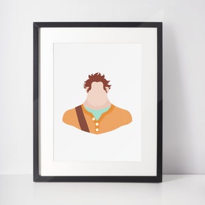 RALPH | Minimalistischer Druck | Porträt | Poster | Druckbare Wandkunst | Illustration | Wreck-It-Ralph