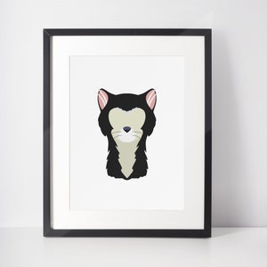 FIGARO | Movie Minimalist Print | Portrait | Poster | Printable Wall Art | Illustration | When you wish upon a star | Pinocchio