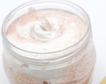 Foaming Sugar Scrub - Body Scrub - Exfoliating Scrub - Body Polish - Enriched with Shea Butter - White Tea and Ginger