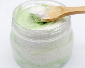 Foaming Sugar Scrub - Body Scrub - Exfoliating Scrub - Body Polish - Enriched with Shea Butter - White Gardenia