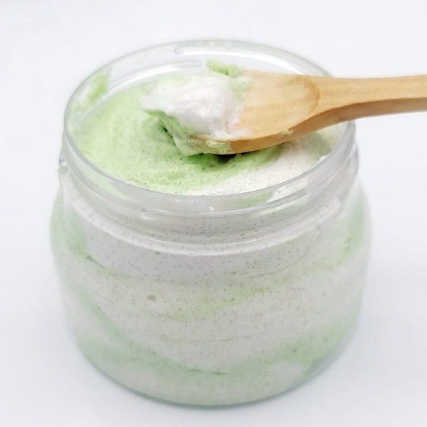 Foaming Sugar Scrub - Body Scrub - Exfoliating Scrub - Body Polish - Enriched with Shea Butter - White Gardenia