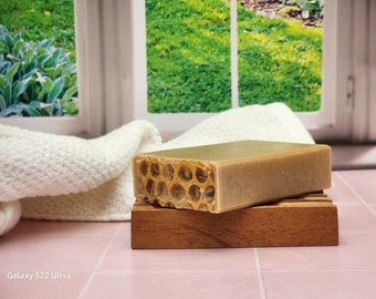 Jabón de avena, Jabón de leche de cabra hecho a mano de primera calidad, Jabón de lujo, Jabón de arcilla de caolín, Jabón hidratante, Personalizado, Regalo para él, Regalo para ella