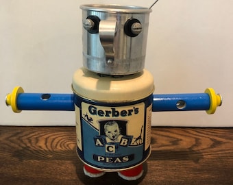 Unique Robot-like Handmade Figurine