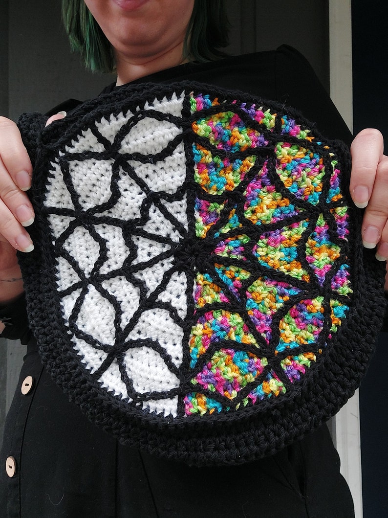 Ophelia Round Bag Crochet Purse Pattern Only Wednesday Etsy