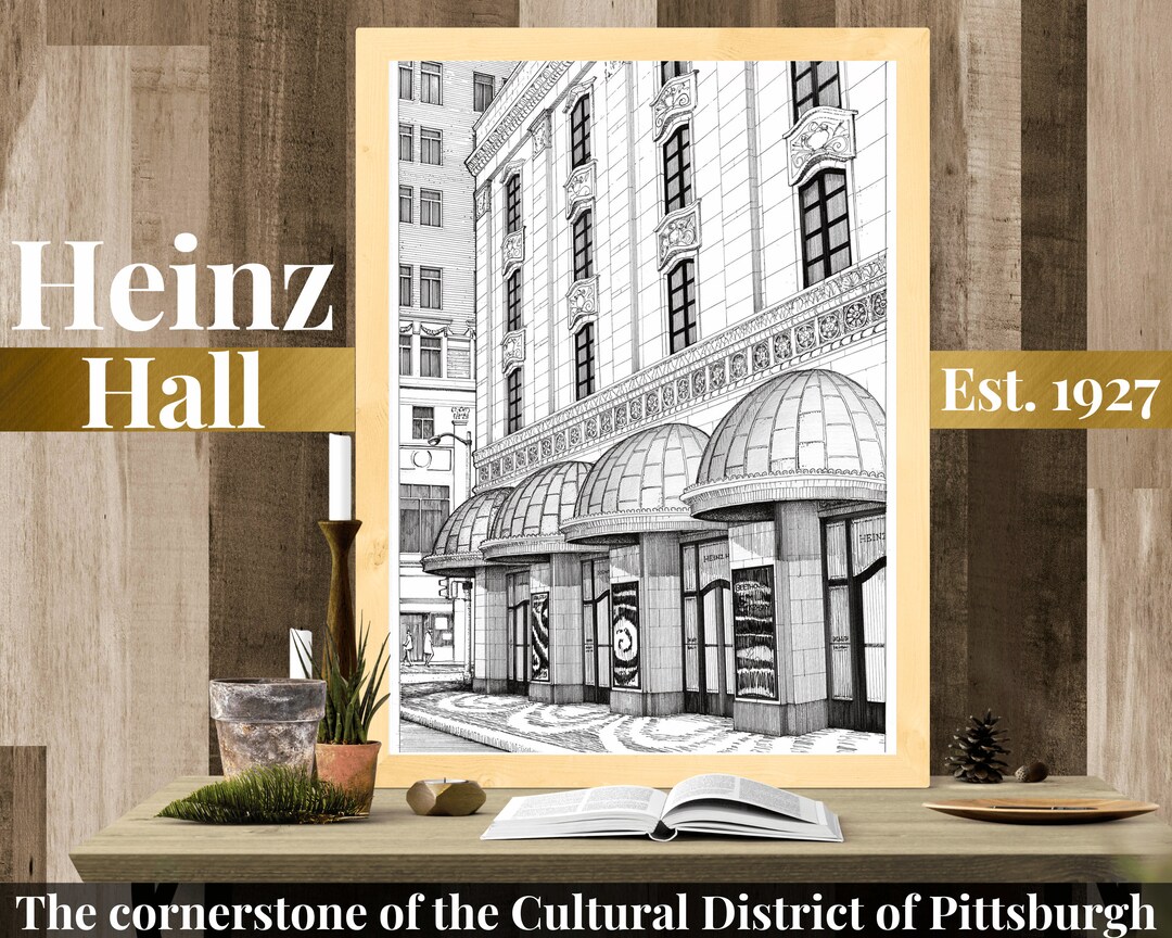 Vintage Architecture Print Download Black and White Art Pittsburgh