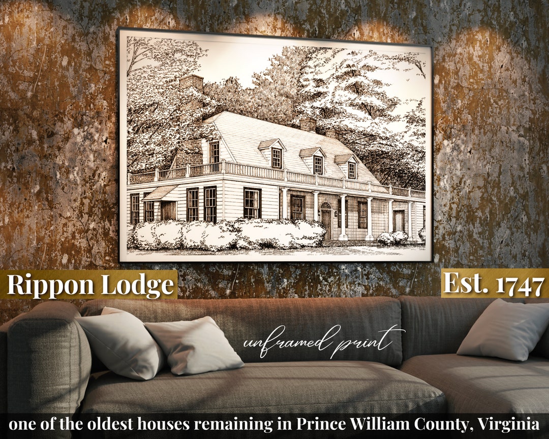 Lodge Wall Art Print Unframed Horizontal Rustic Wall Decor Print Cabin