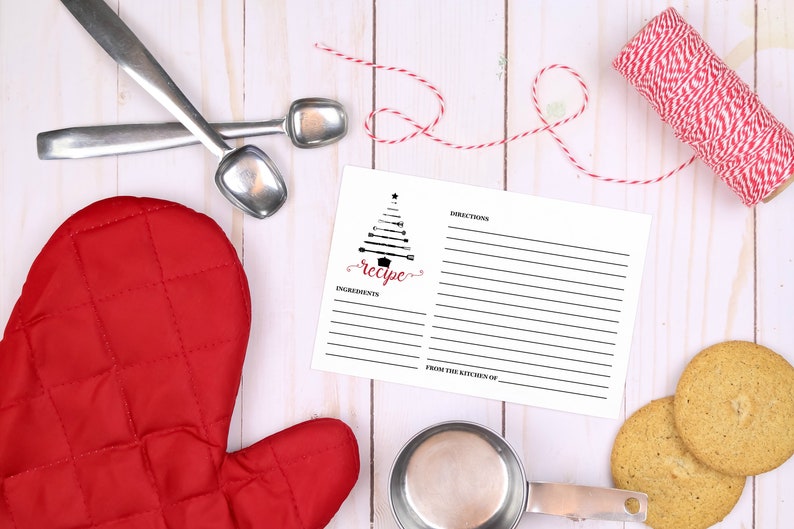 Download 4x6 Recipe Card Mockup avec fournitures de cuisson | Etsy
