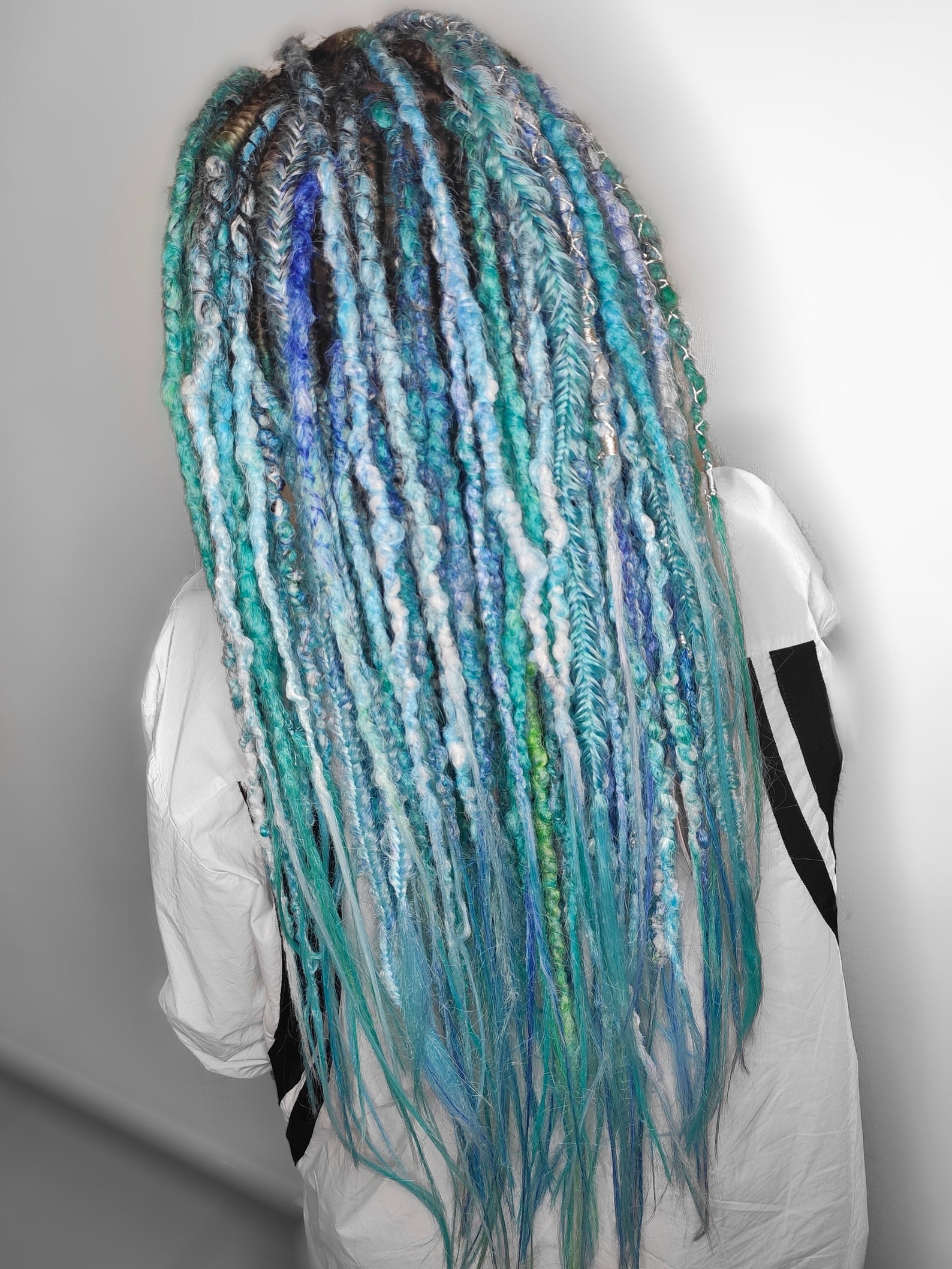Sea Dreads Texture Dreadlocks Blue Dreads Hair Extensions Etsy Il 1588xN.2196291943 Bile