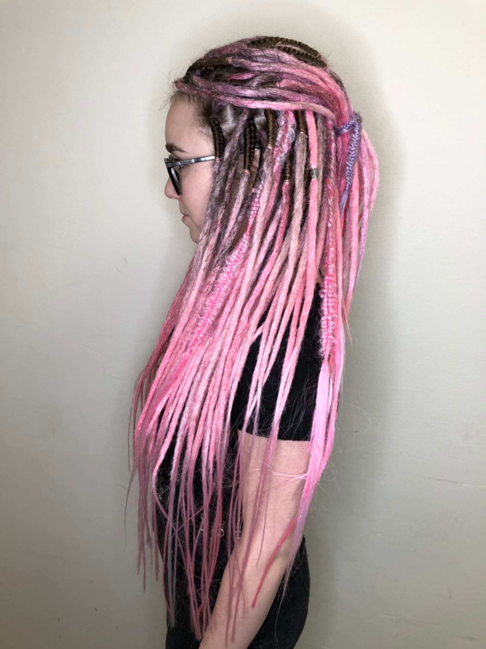 Pink dreadlocks a lot of pink dreads Etsy