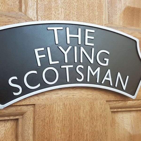 Flying Scotsman Headboard Nameplate 3d Printed Replica