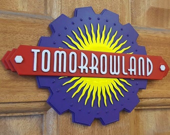 Réplique du modèle réduit d'enseigne inspirée de Tomorrowland