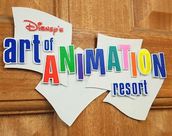 Disney's The Art of Animation Resort - Walt Disney World EPCOT Inspired Sign Scale Replica