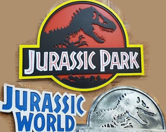 Jurassic Park And Jurassic World Inspired Logo Scale Model Replica