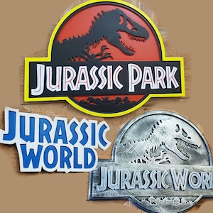 Jurassic Park And Jurassic World Inspired Logo Scale Model Replica